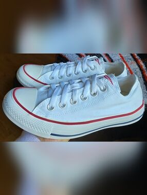 Sz 7.5 Women's CONVERSE CTAS WHITE Casual Low Top Shoes